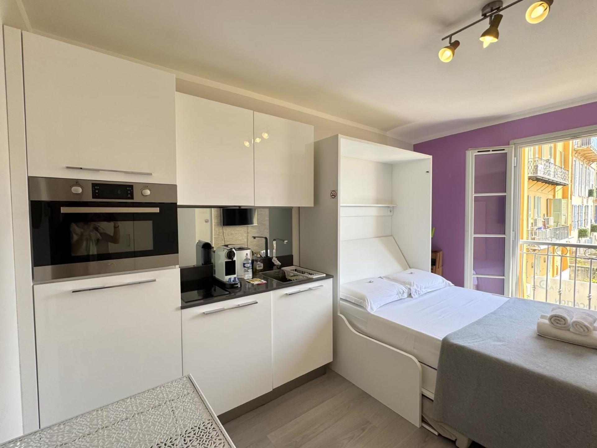 Aparthotel Riviera Nice Cote D'Azur - Old Town - Studio Ac - Sea View - 50M Promenade Des Anglais- La Maison Linda 외부 사진